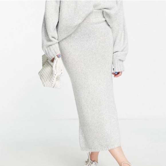 ASOS Dresses & Skirts - ASOS Grey Sweater Maxi Skirt